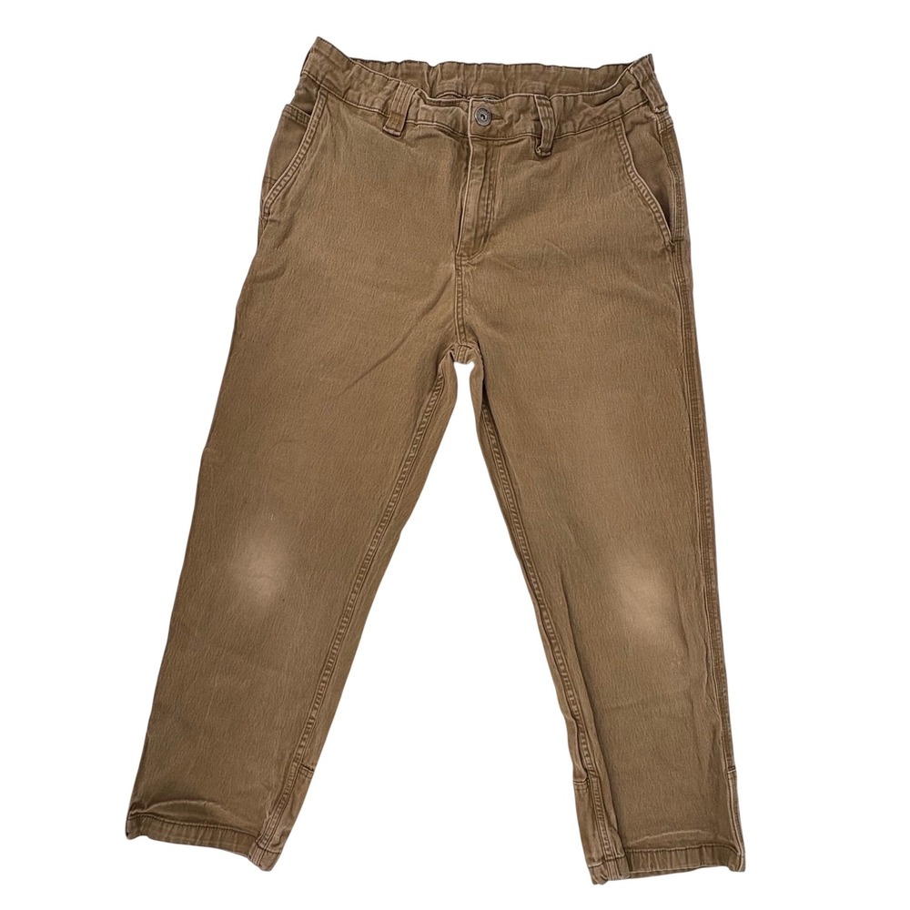 Colorado Clothing Mens 34x30 Carpenter Utility Pants Brown Elastic Waist Rugged